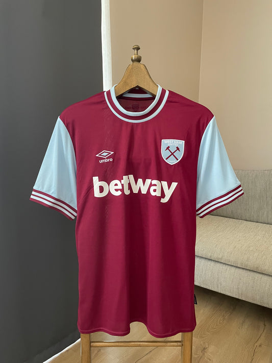 West Ham United🏴󠁧󠁢󠁥󠁮󠁧󠁿 Heimtrikot (Fanversion) '24 - '25 - Neu ohne Etikett