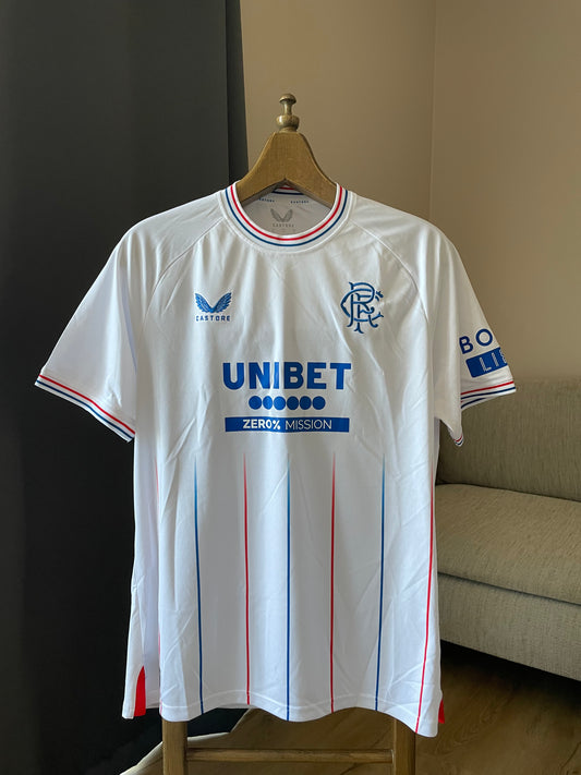 Glasgow Rangers 🏴󠁧󠁢󠁳󠁣󠁴󠁿 Auswärts-Trikot (Fanversion) 23/24 - Neu ohne Etikett