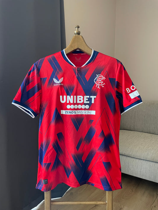 Glasgow Rangers 🏴󠁧󠁢󠁳󠁣󠁴󠁿 23/24 Viertes Trikot (Fanversion) - Neu ohne Etikett